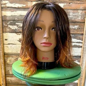 Stunning Jon Renau Brown Ombre Wig with Face-Framing Layers